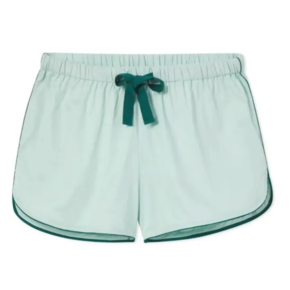 LAKE Pajama Green Cotton Poplin Pajama Shorts Women's Sz. S